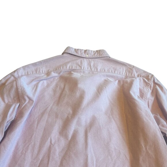 Taylor Stitch 100% Organic Cotton Light Pink Button Down Shirt Top Size 46 XL - Picture 9 of 12